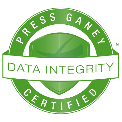 Press Ganey Certified seal for Data Integrity