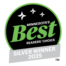 Minnesota's Best Reader's Choice Silver Winner badge